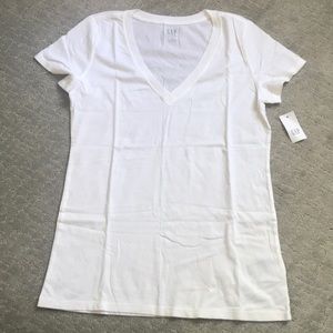 White v-neck